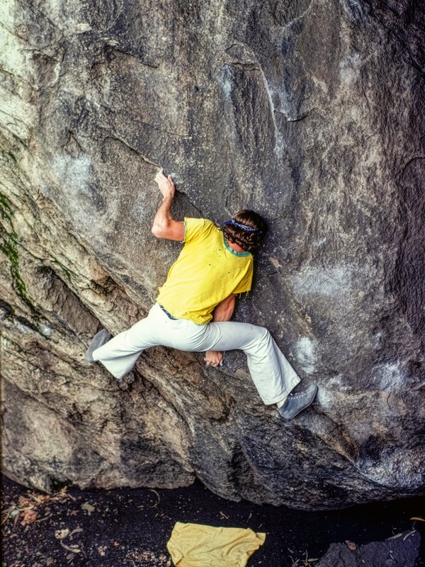 arrampicatore in parete