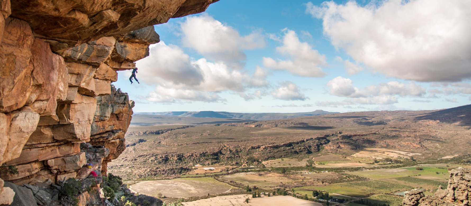 arrampicatrice in parete
