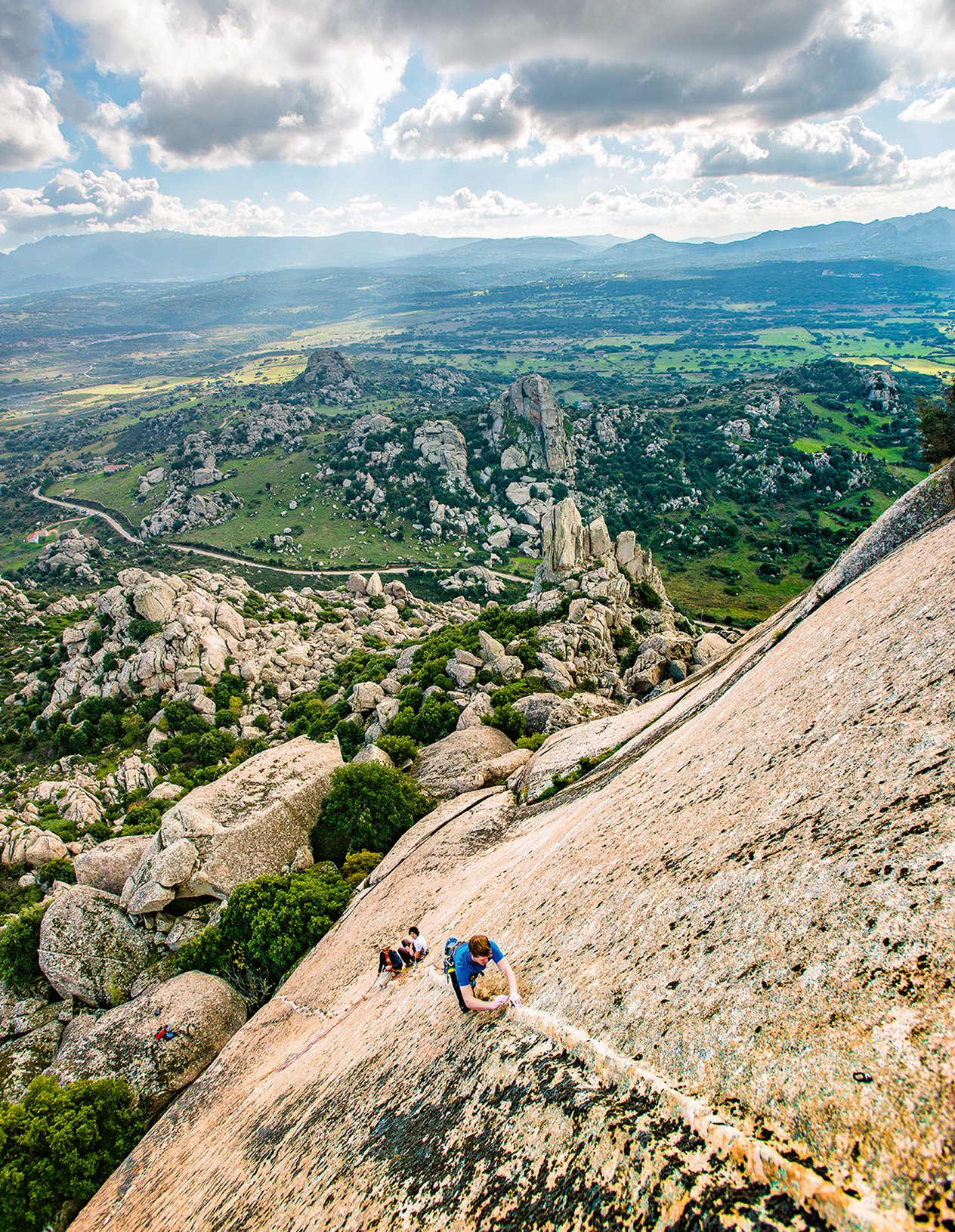 climber in parete