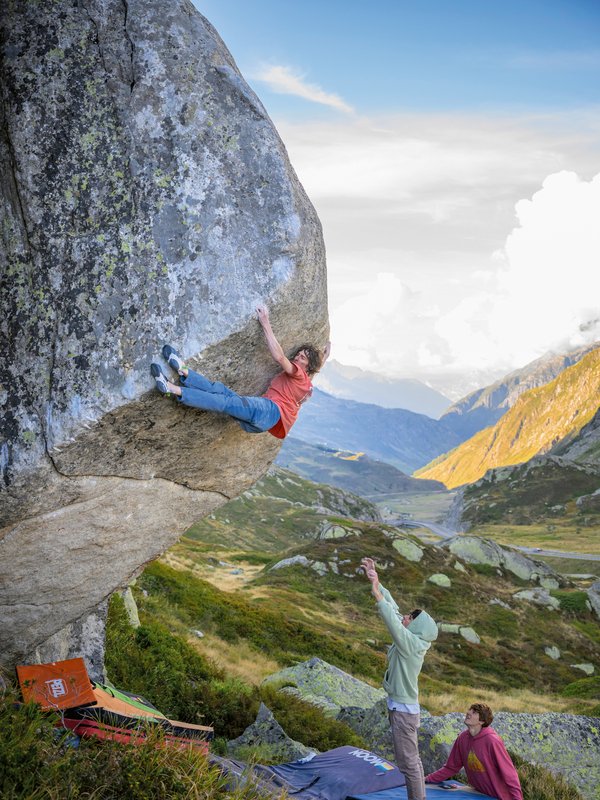 arrampicata su boulder