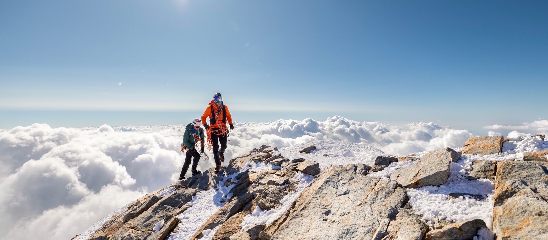 alpinisti in quota