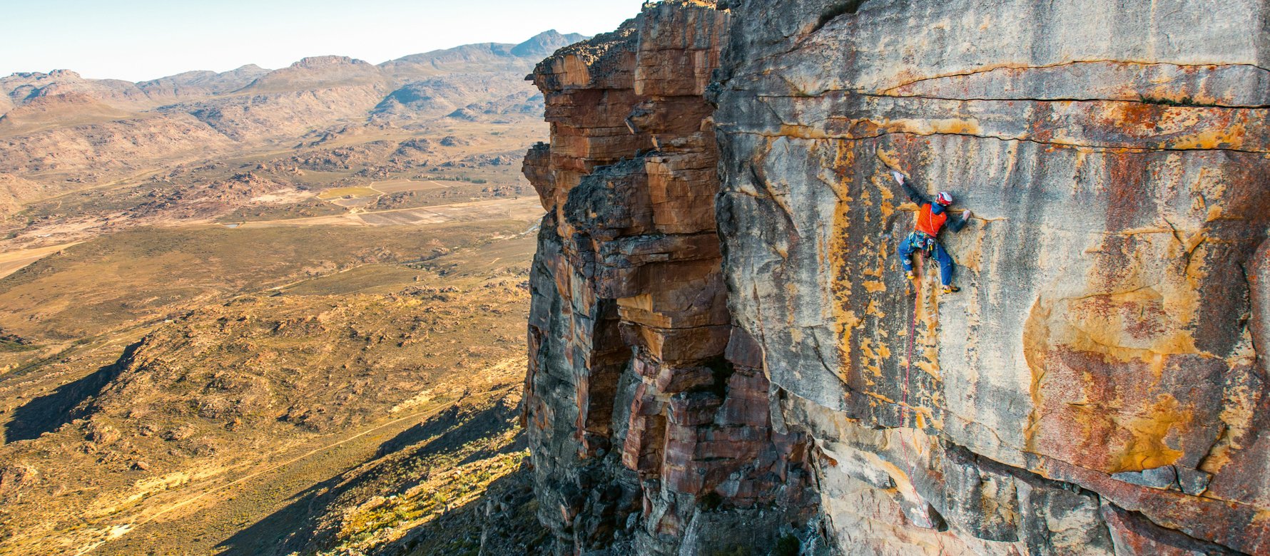 arrampicatore in parete