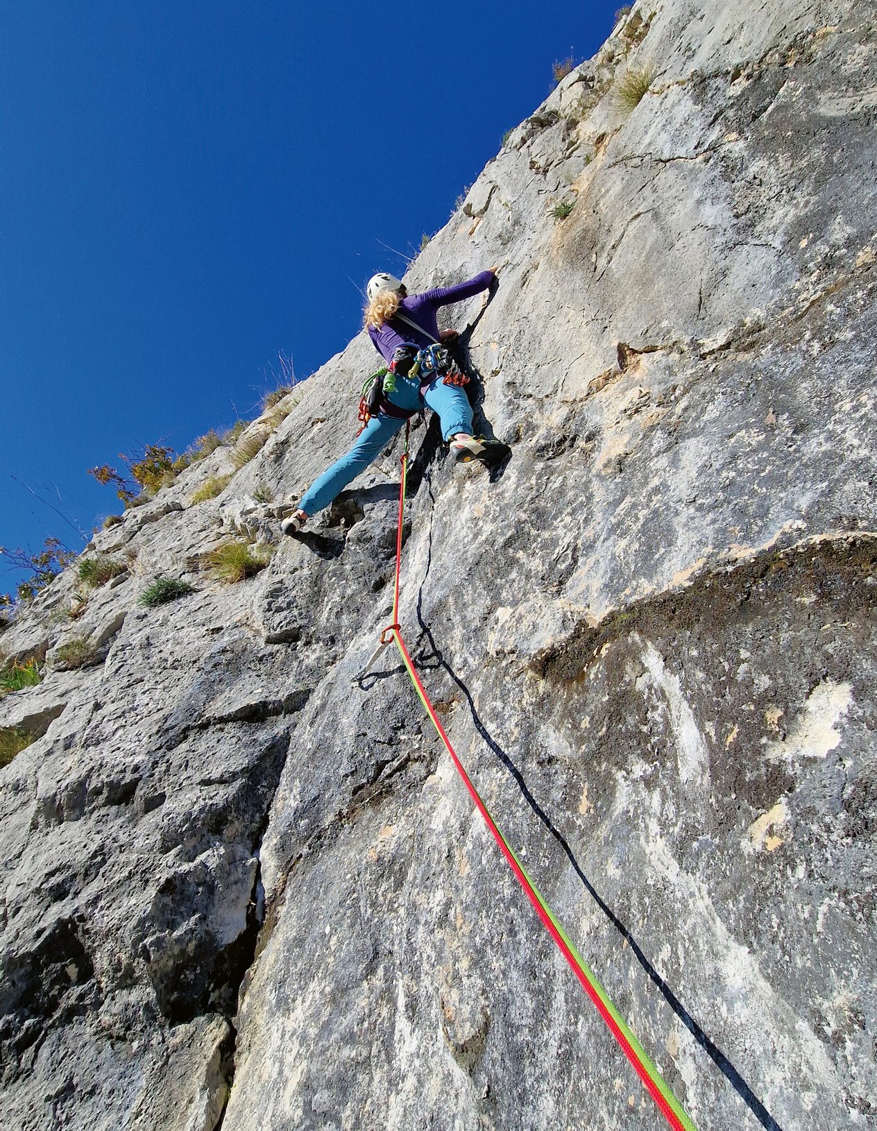 Climber in parete