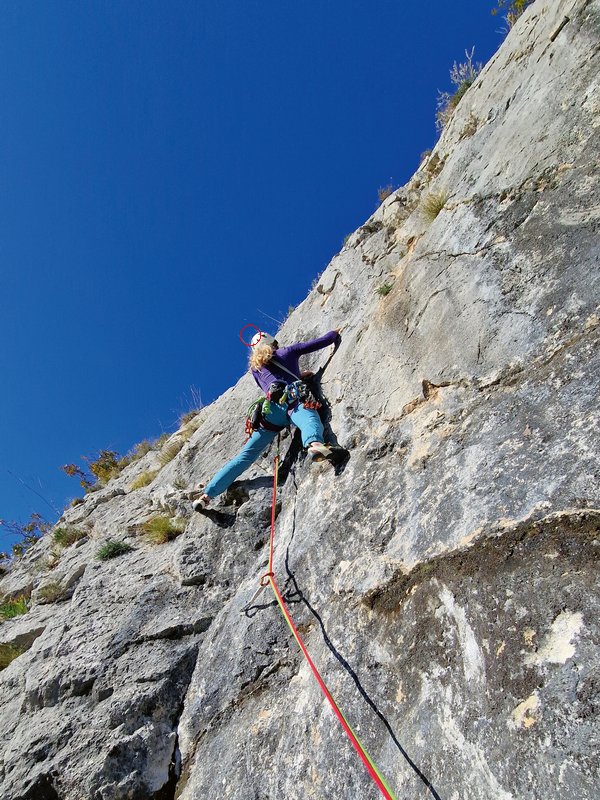 Climber in parete