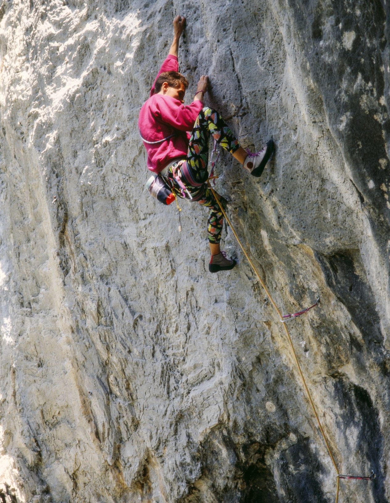 climber in falesia