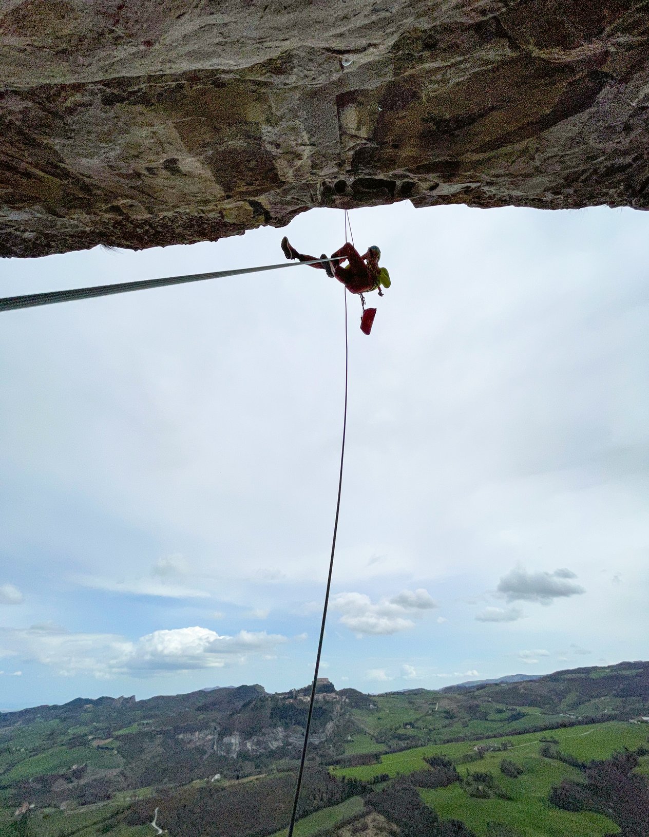 climber in falesia