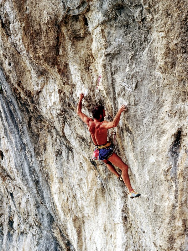 Climber in parete