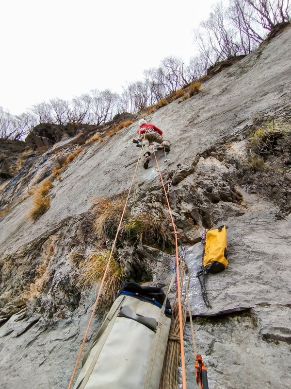 Climber in parete