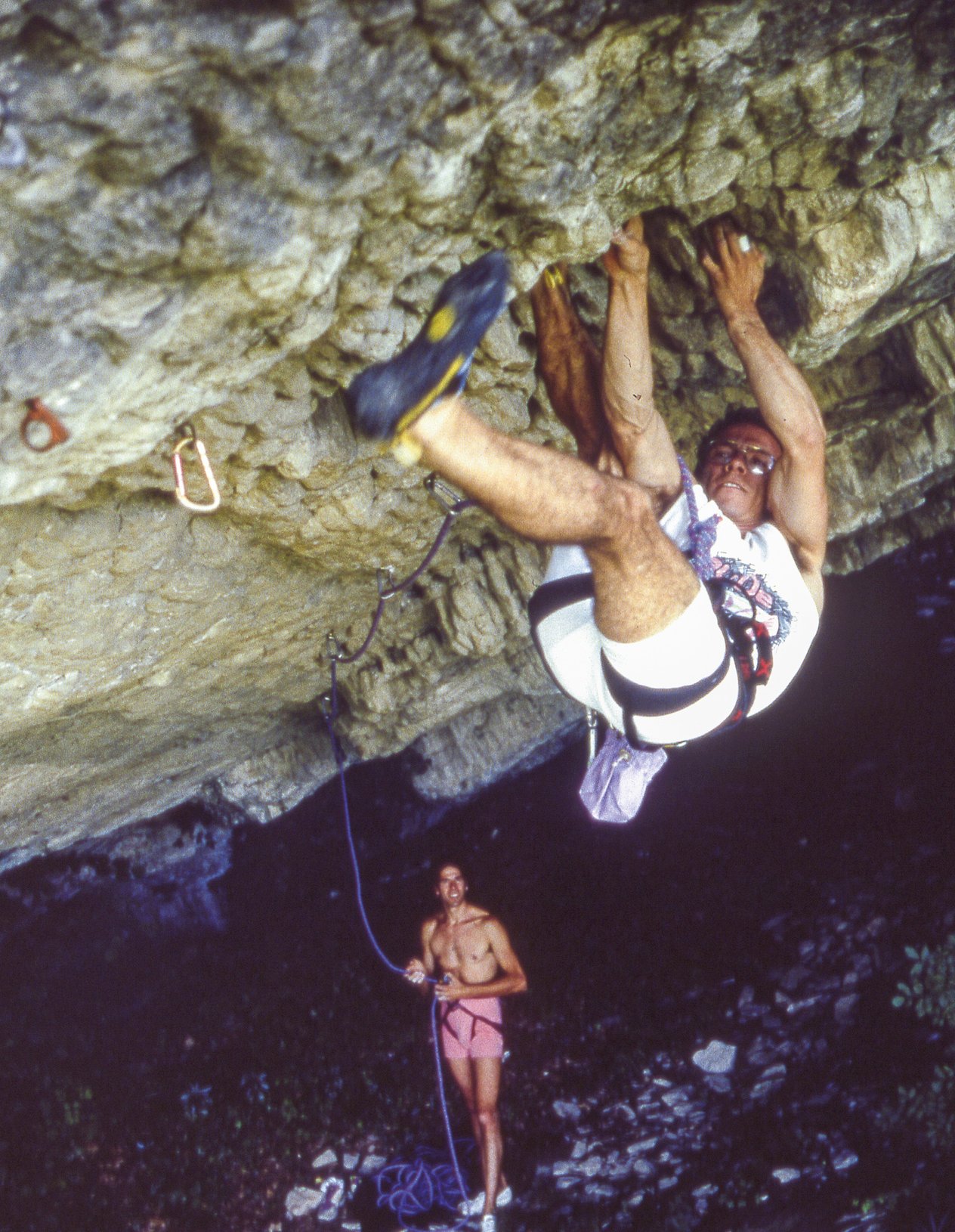 arrampicatore in parete