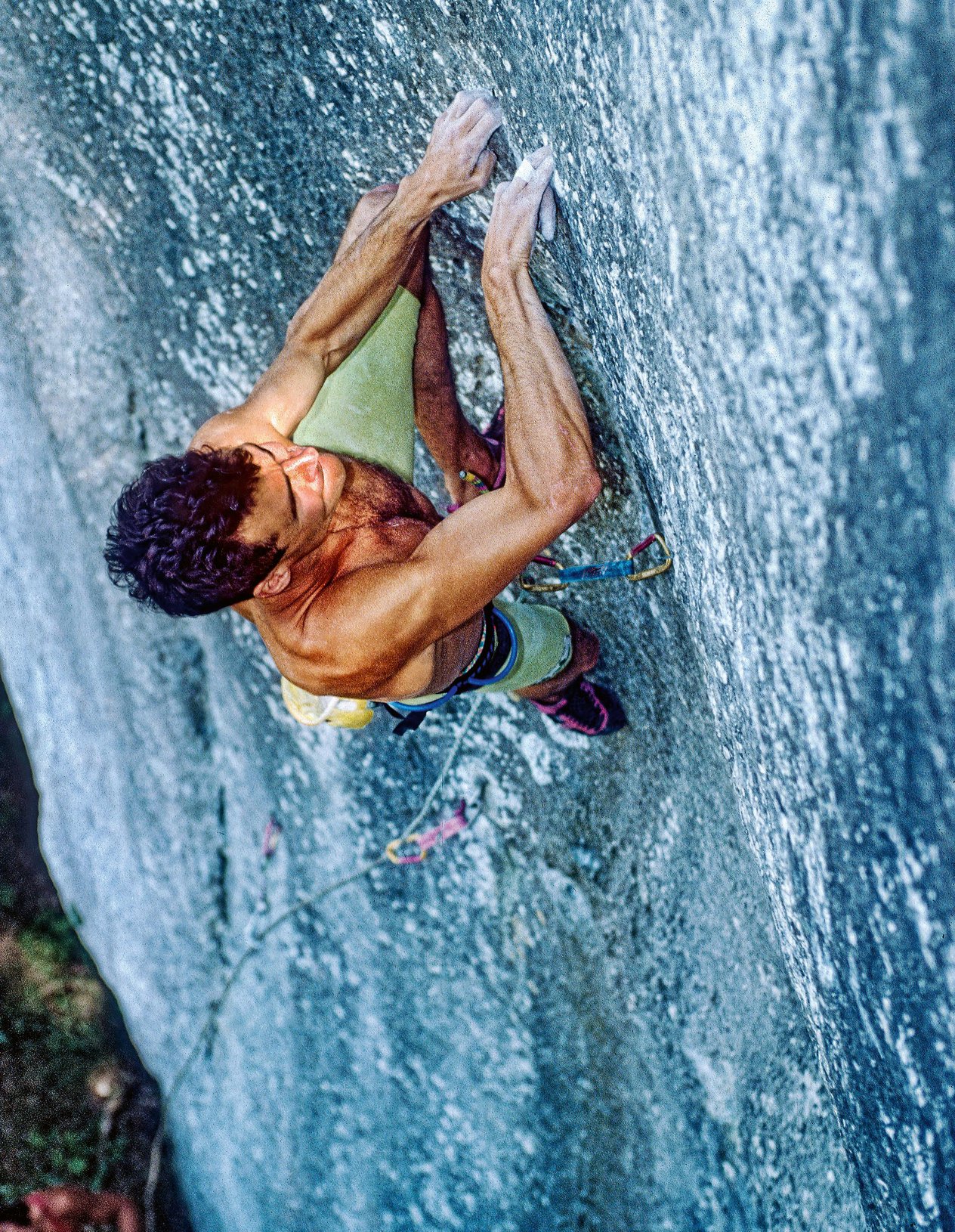 climber in parete