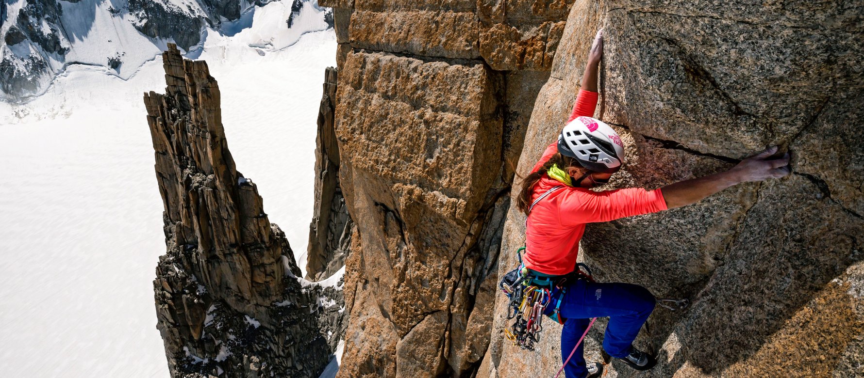 arrampicatore in parete