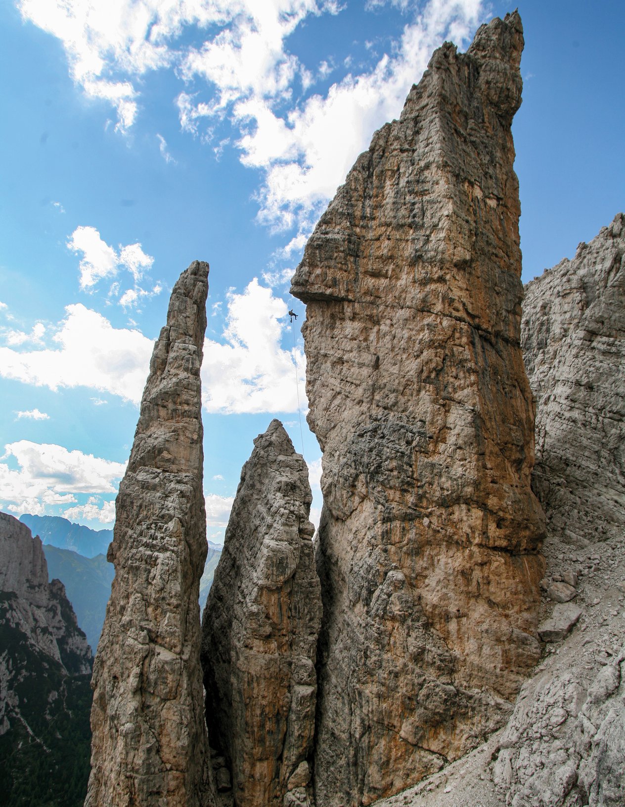 arrampicatore in parete