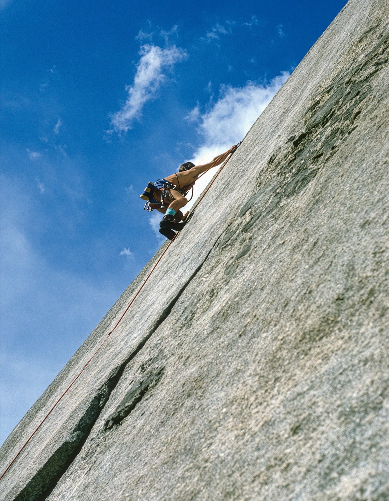 arrampicatore in parete