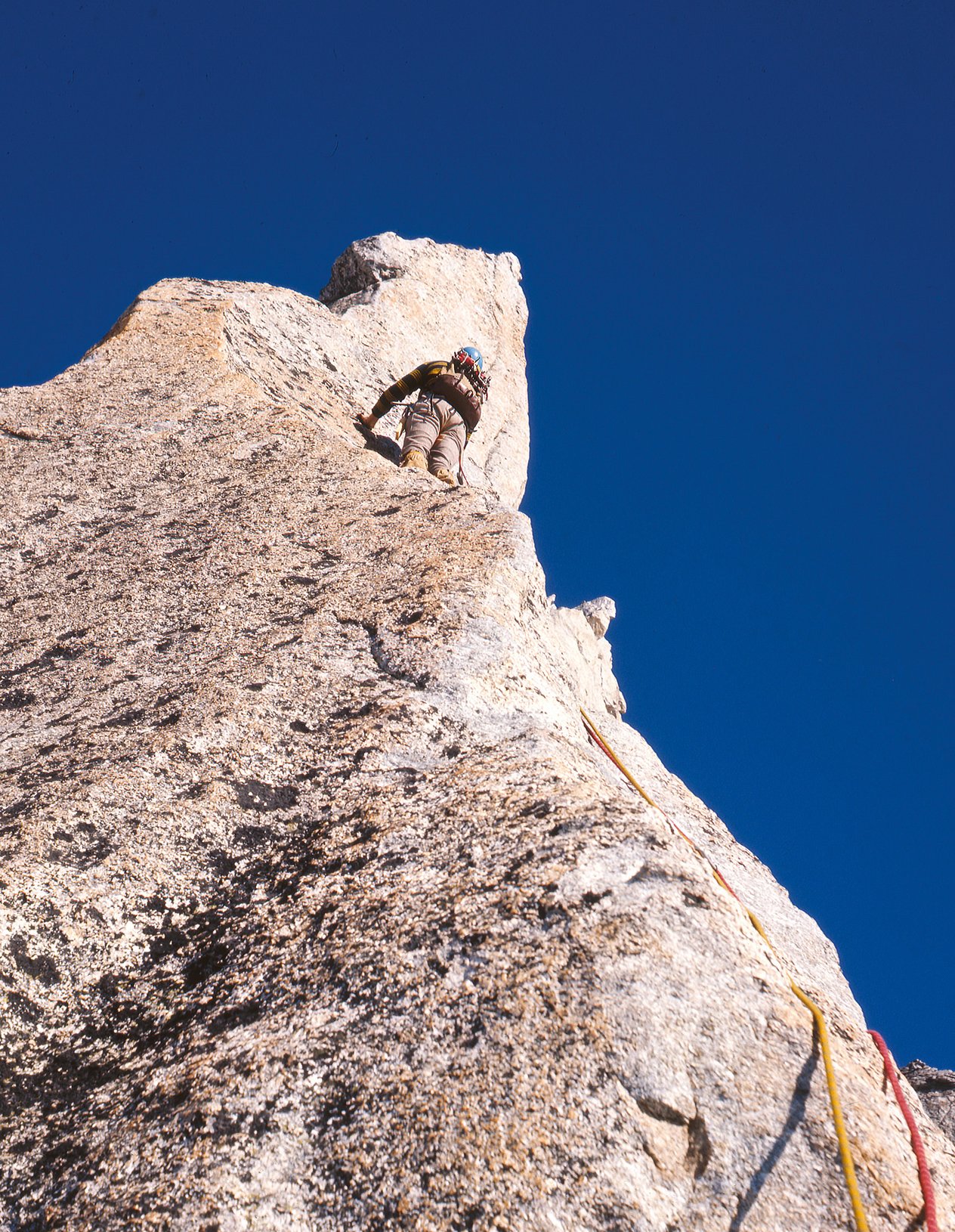 arrampicatore in parete