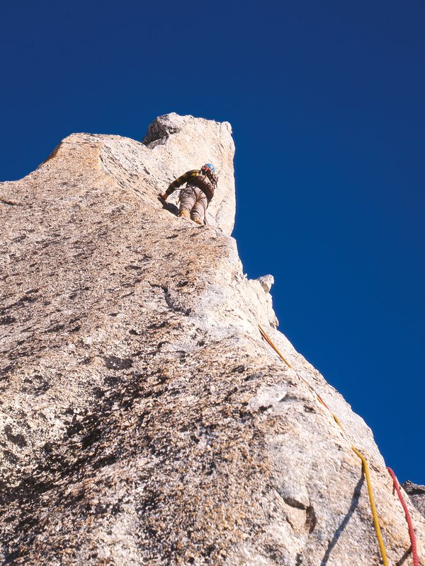 arrampicatore in parete