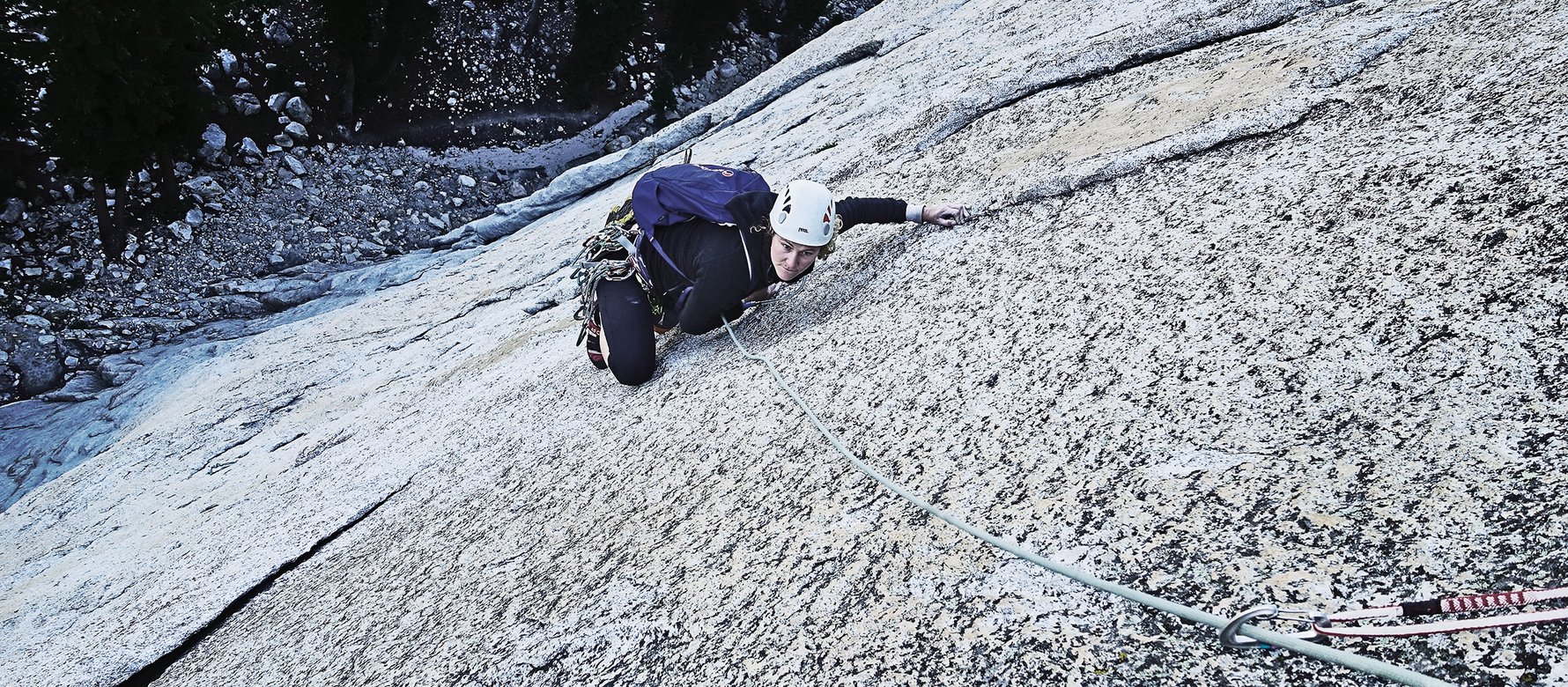 climber in parete