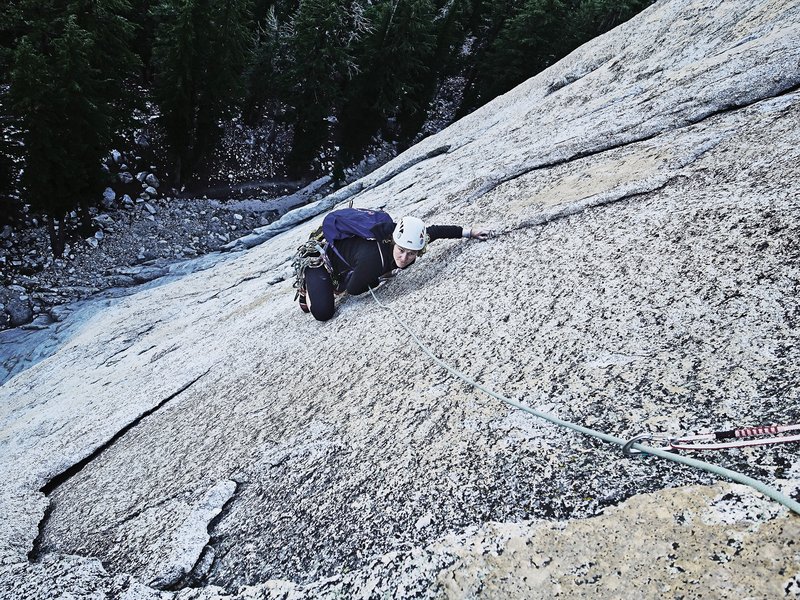 climber in parete