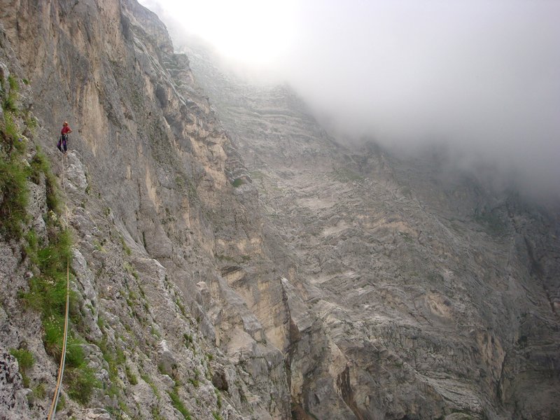 arrampicatore in parete
