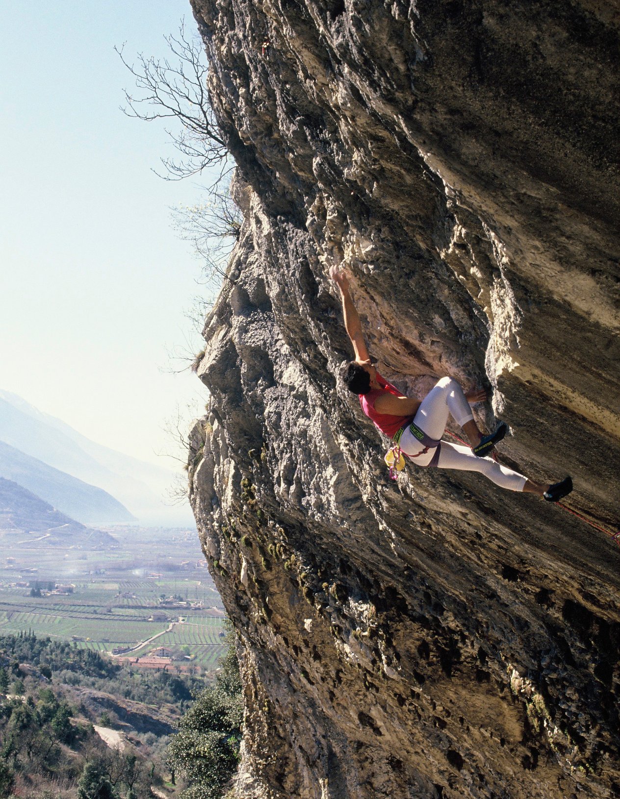 arrampicatore in parete