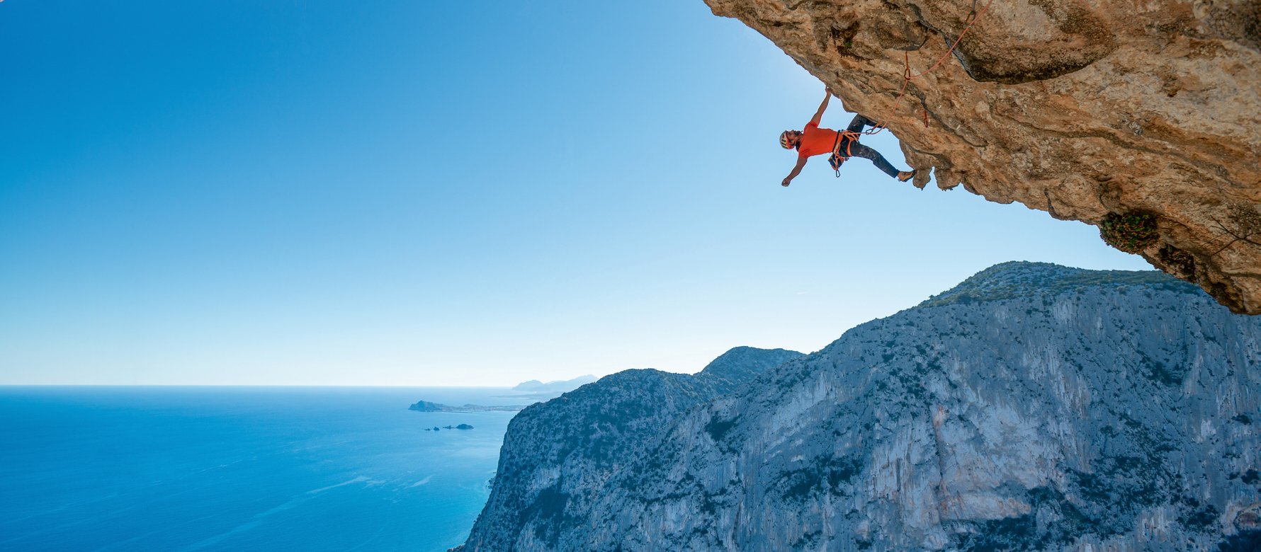 arrampicatore in parete