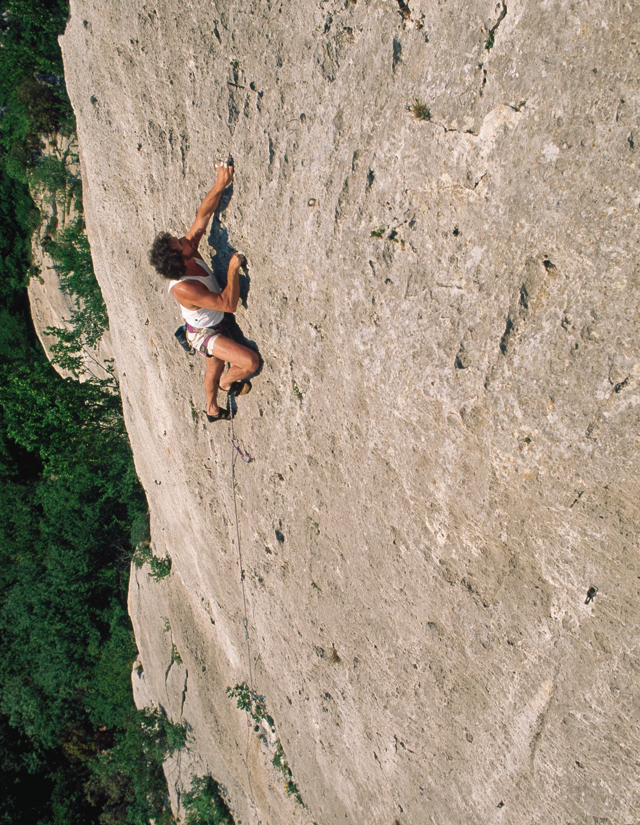 arrampicatore in parete