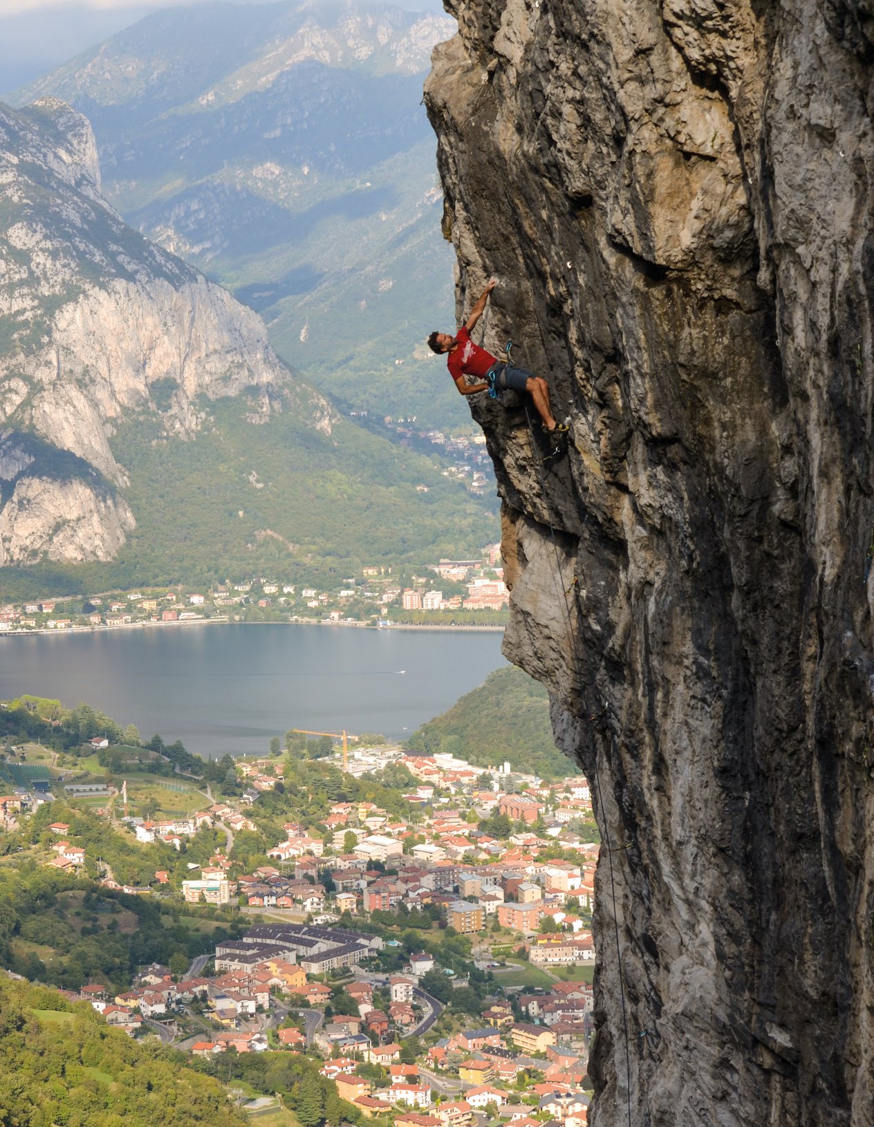 climber in arrampicata