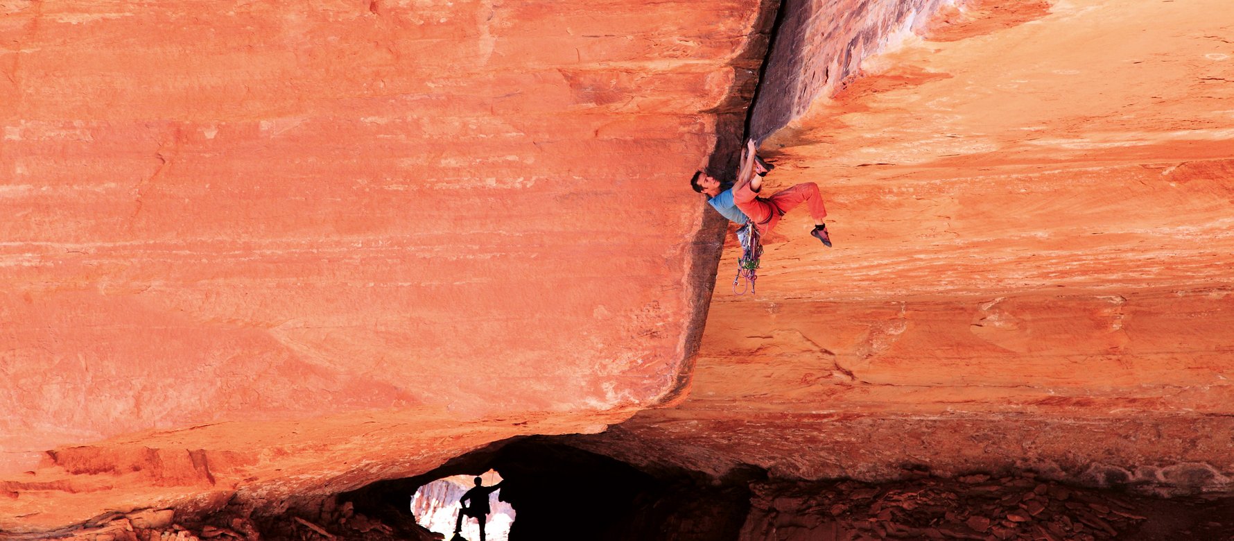 arrampicatore in parete