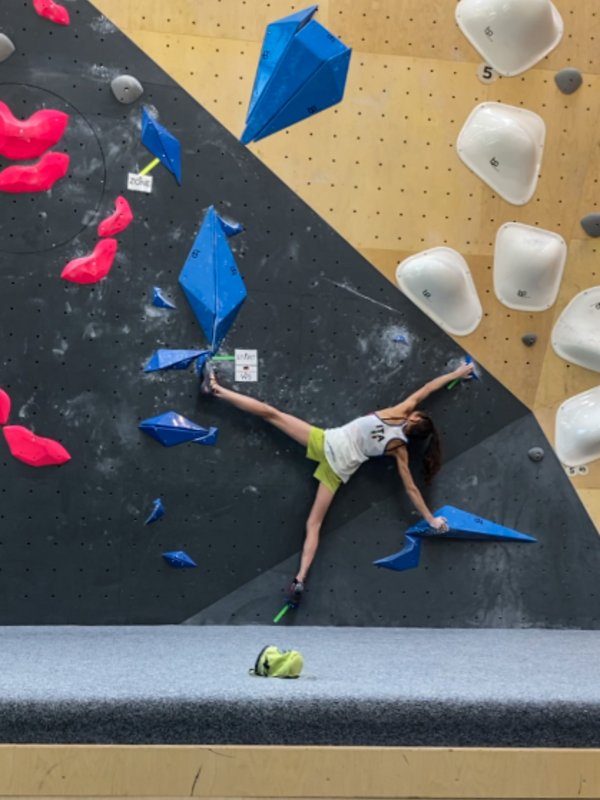 climber in allenamento