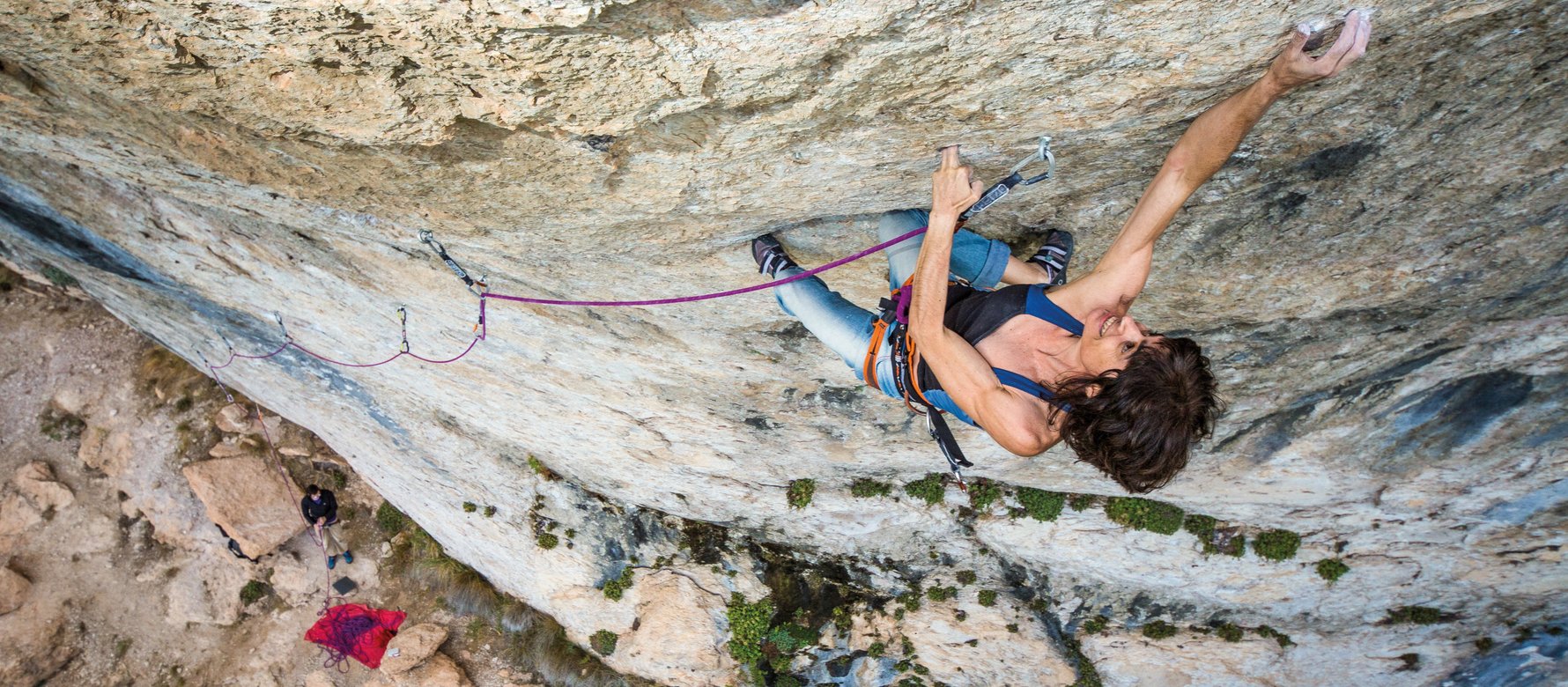 arrampicatore in parete