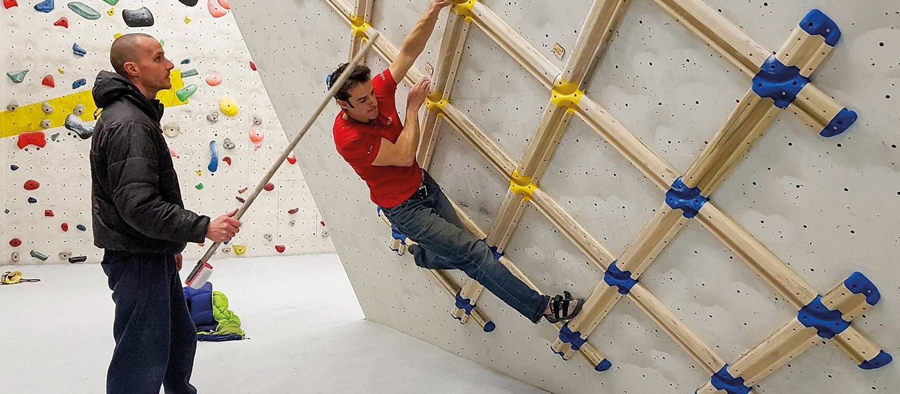 climber in allenamento