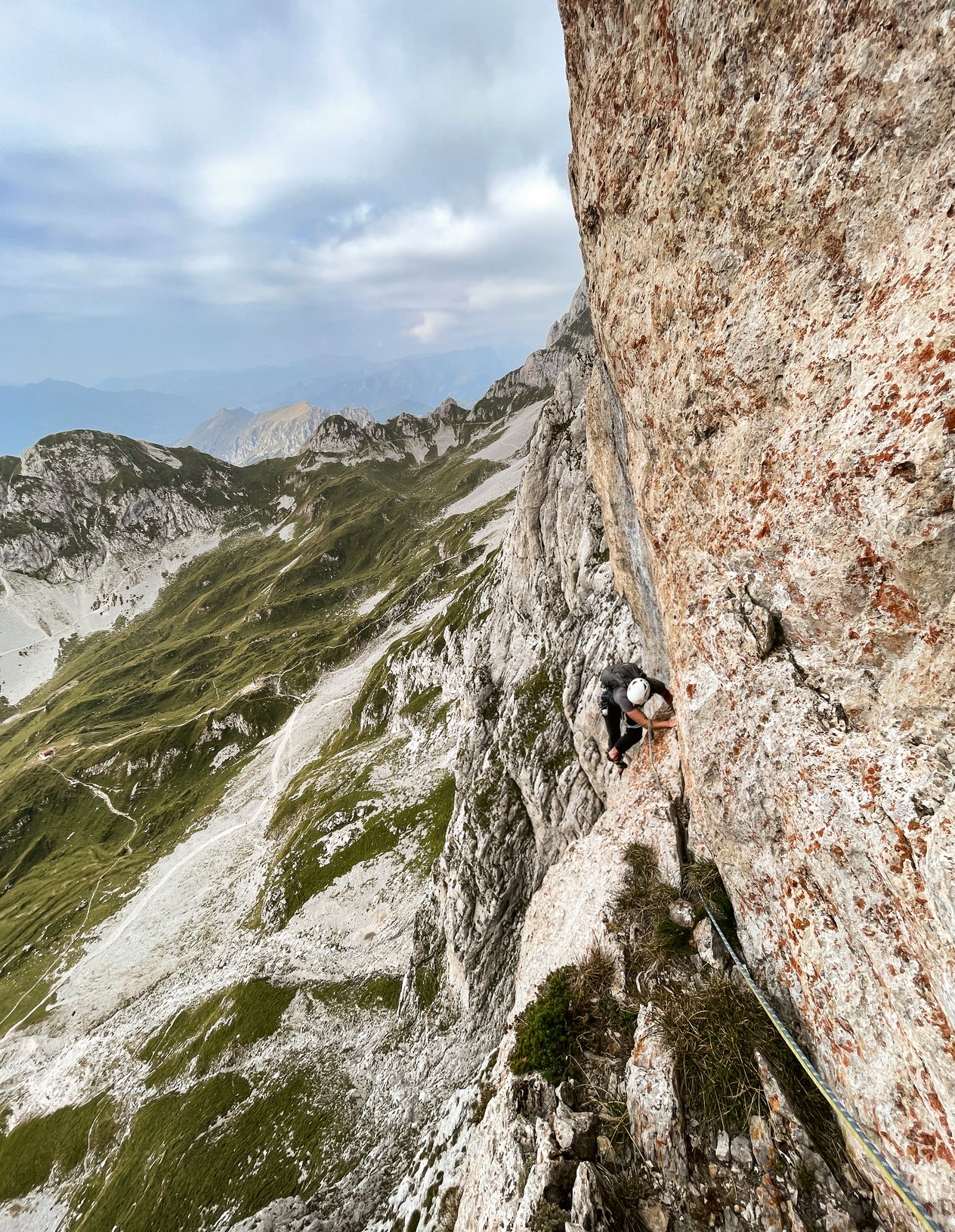 climber in parete