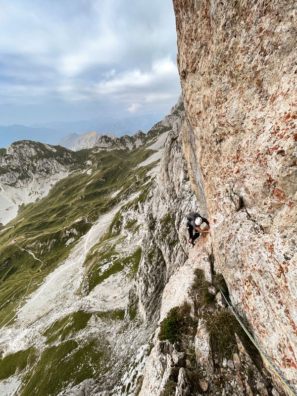 climber in parete