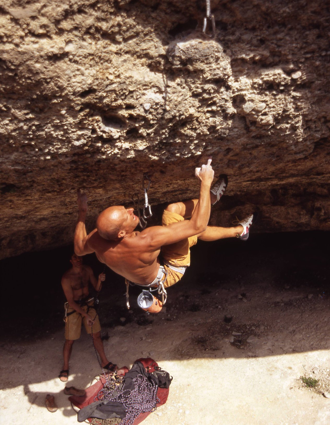arrampicatore in parete