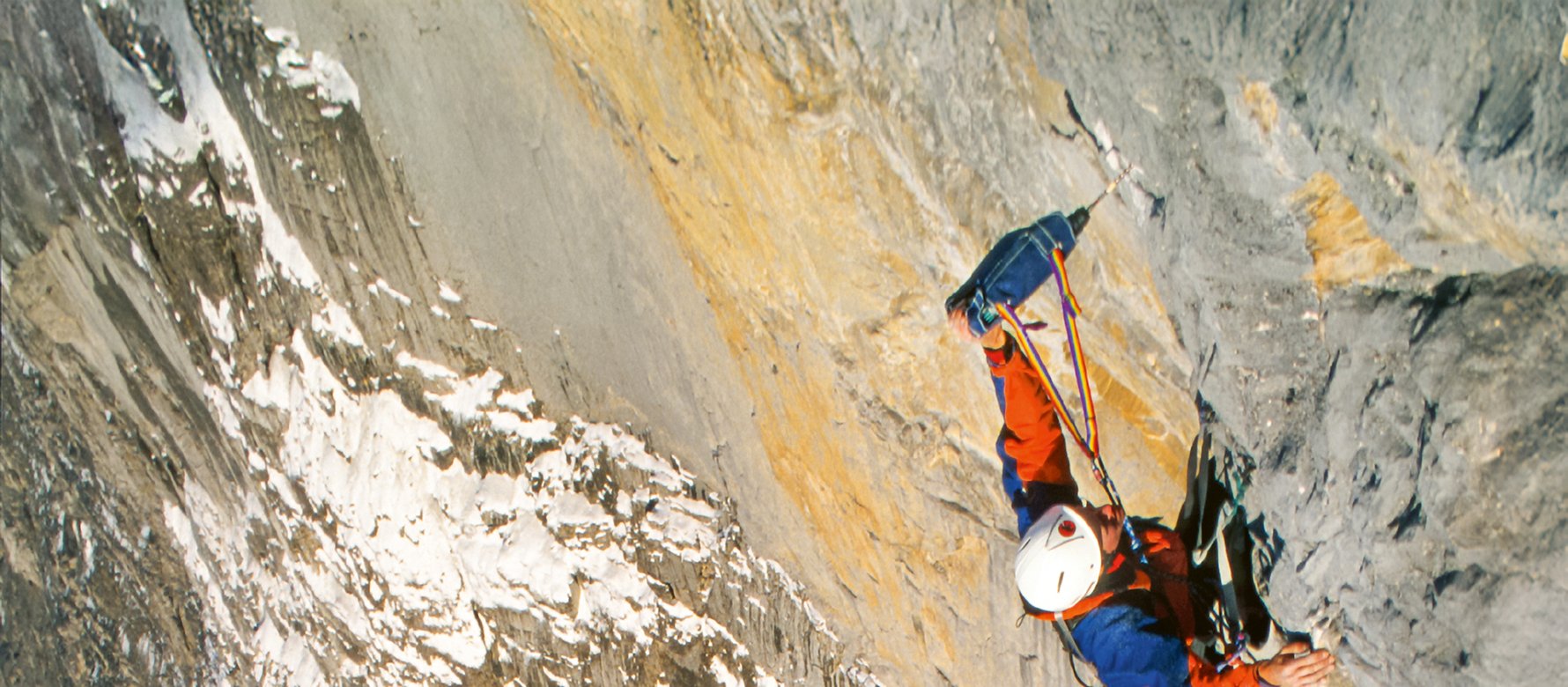 climber in parete