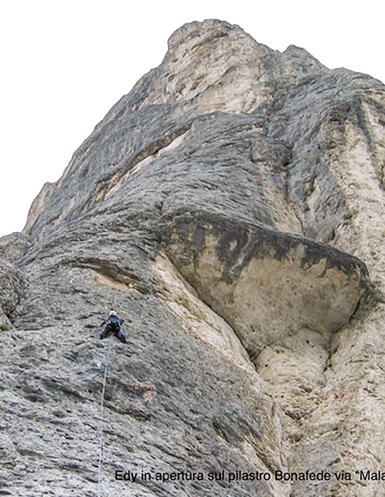 arrampicatore in parete