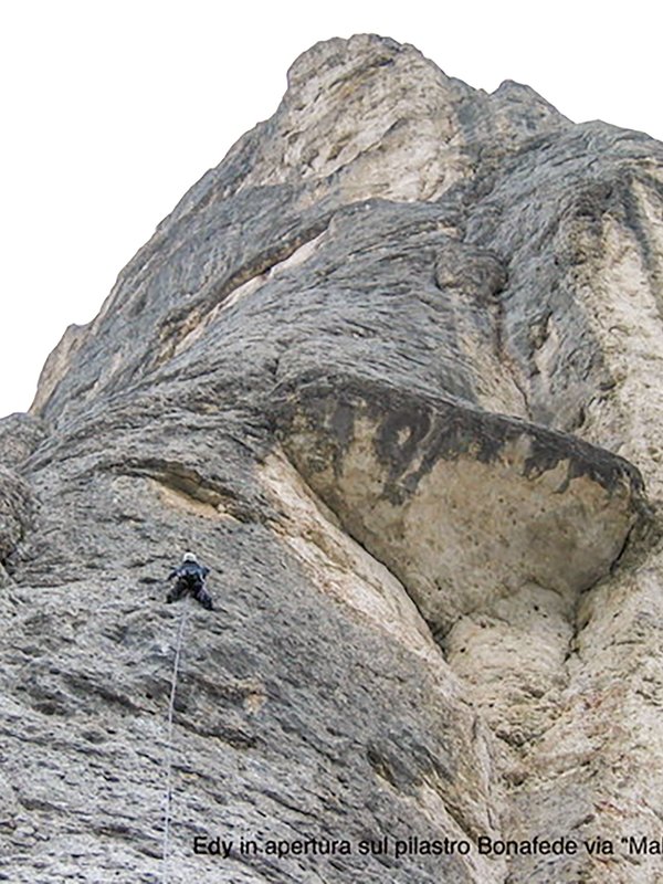 arrampicatore in parete