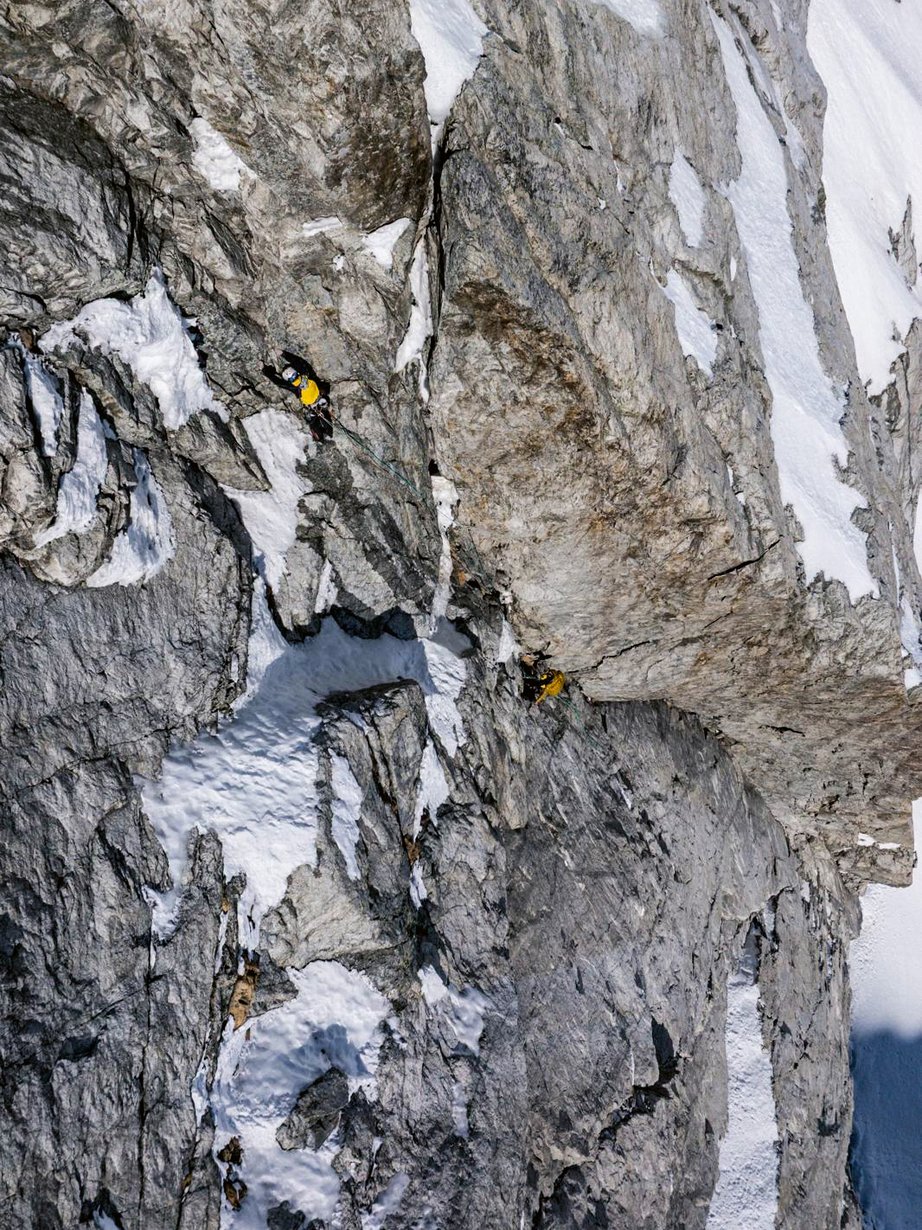 arrampicatore in parete