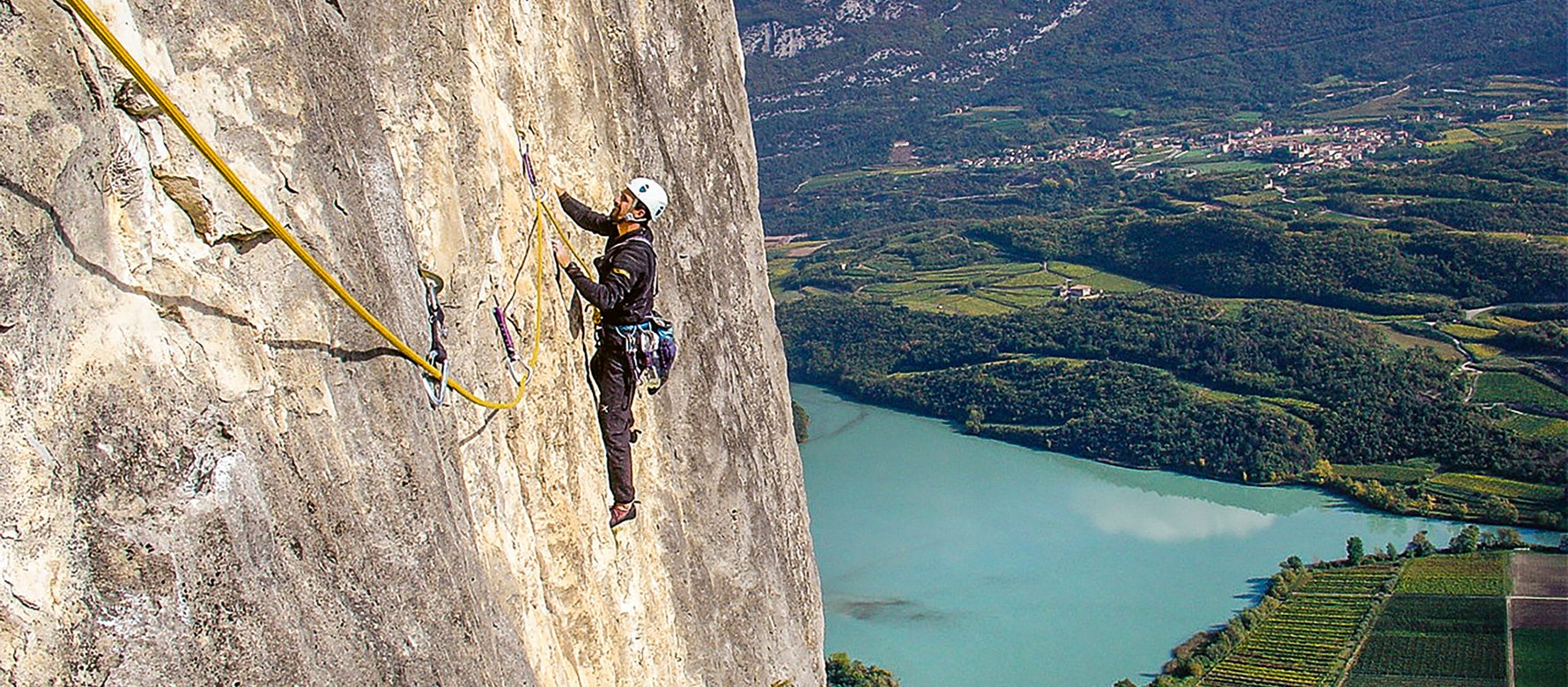 Climber in parete