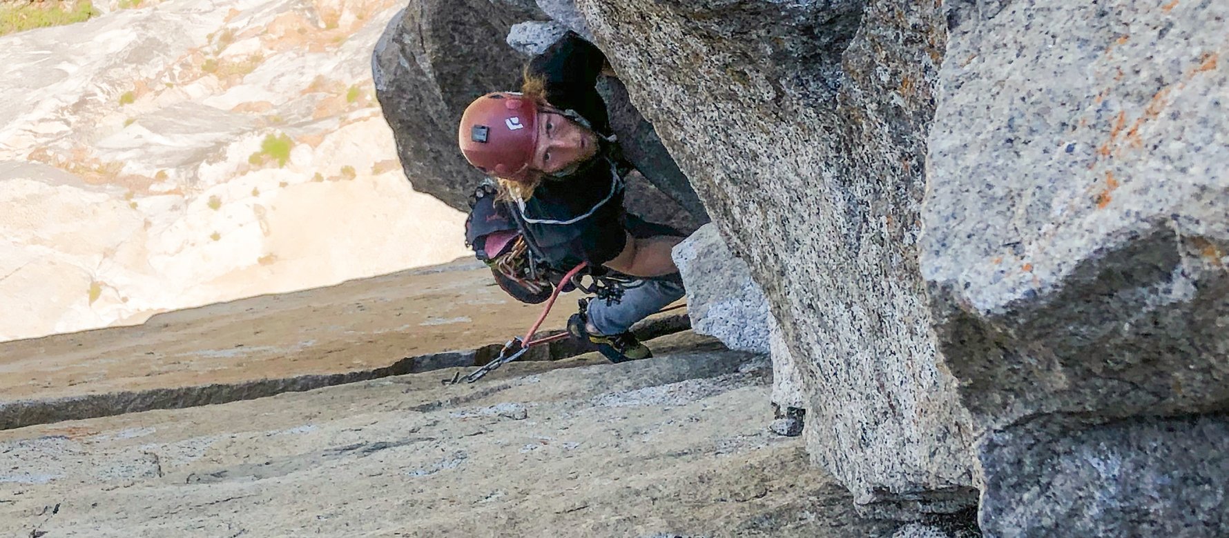 arrampicatore in parete