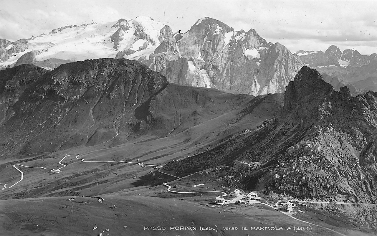 foto storica della Marmolada