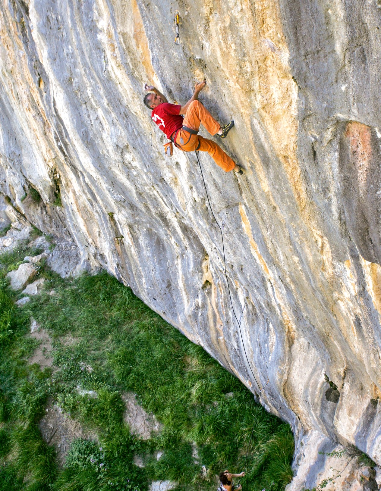 arrampicatore in parete