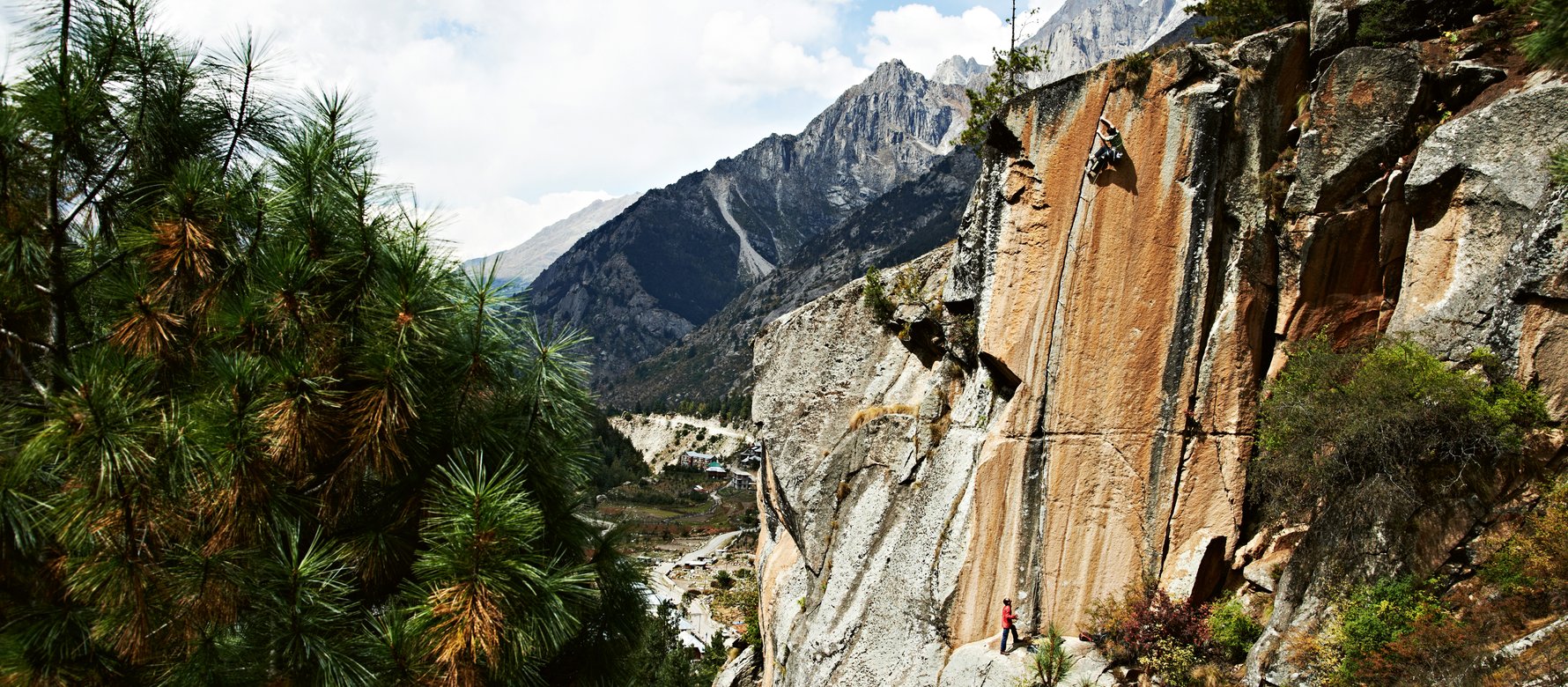 arrampicatore in parete