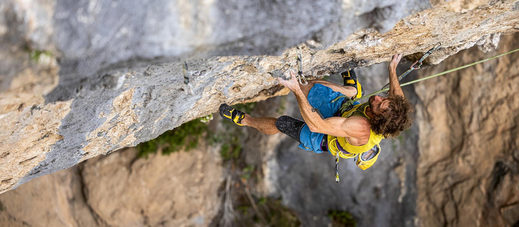 climber in parete