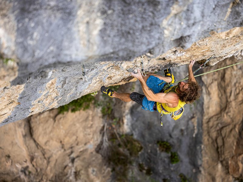 climber in parete