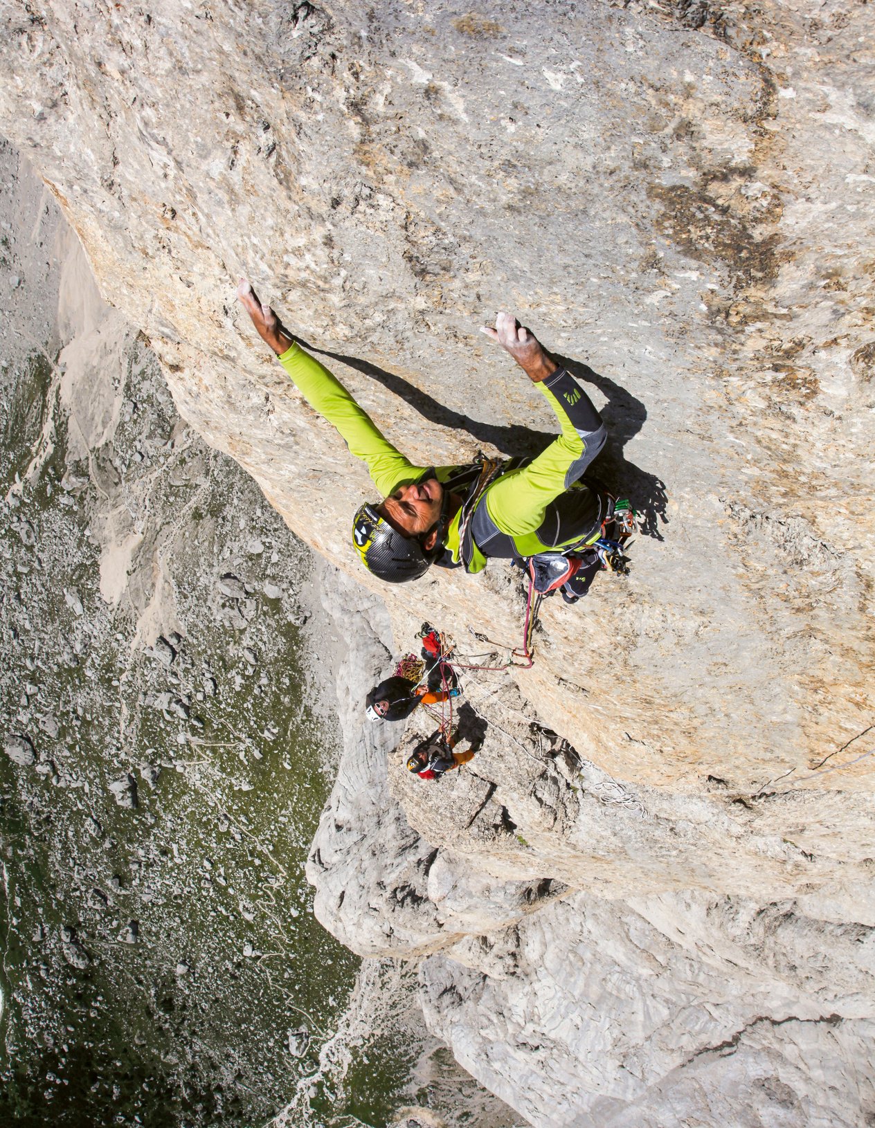 arrampicatore in parete