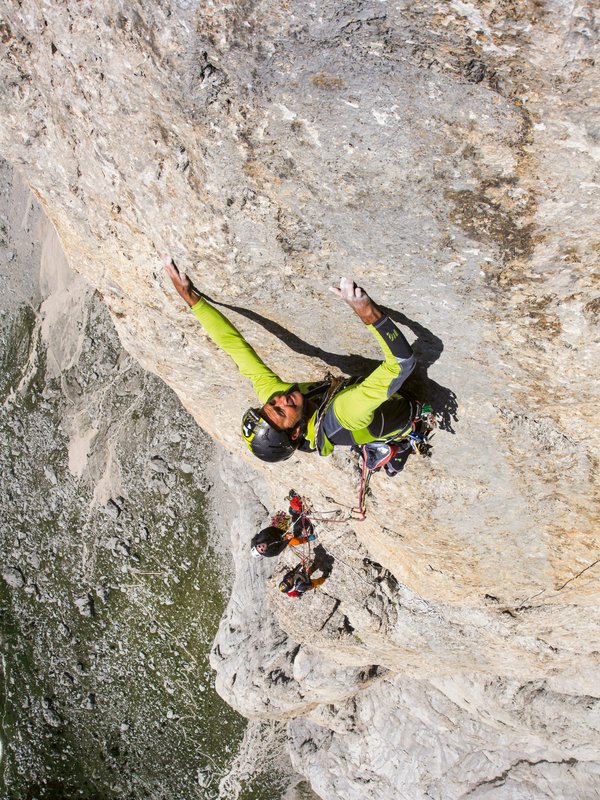 arrampicatore in parete