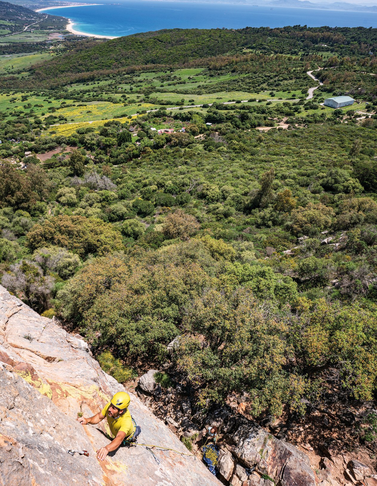 arrampicatore in parete