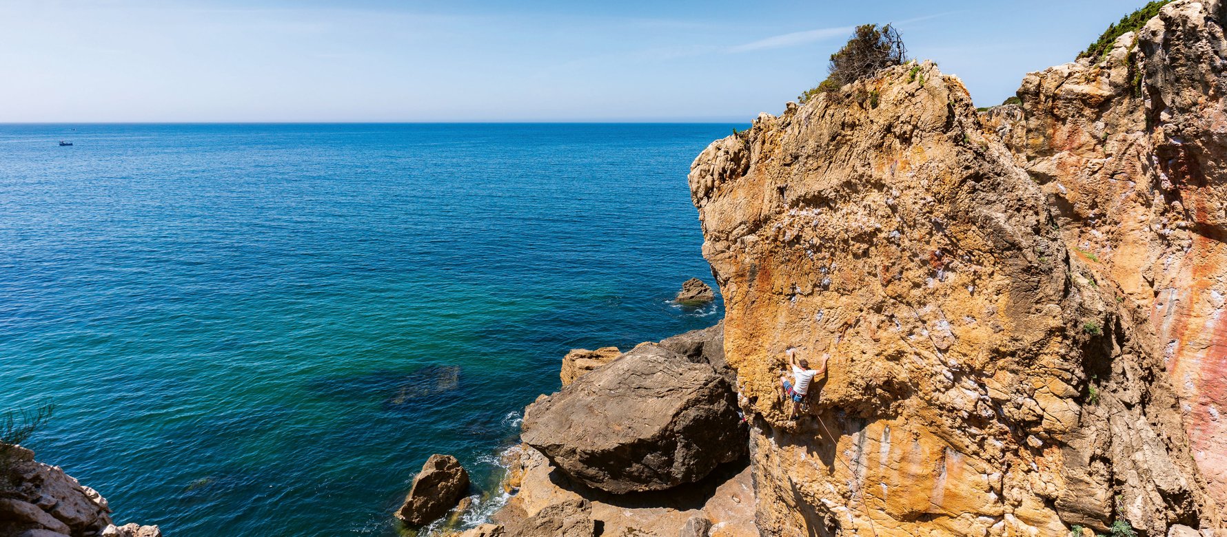 arrampicatore in parete