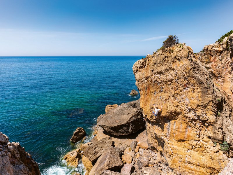 arrampicatore in parete