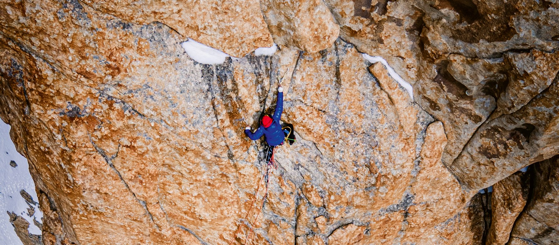 Climber in parete